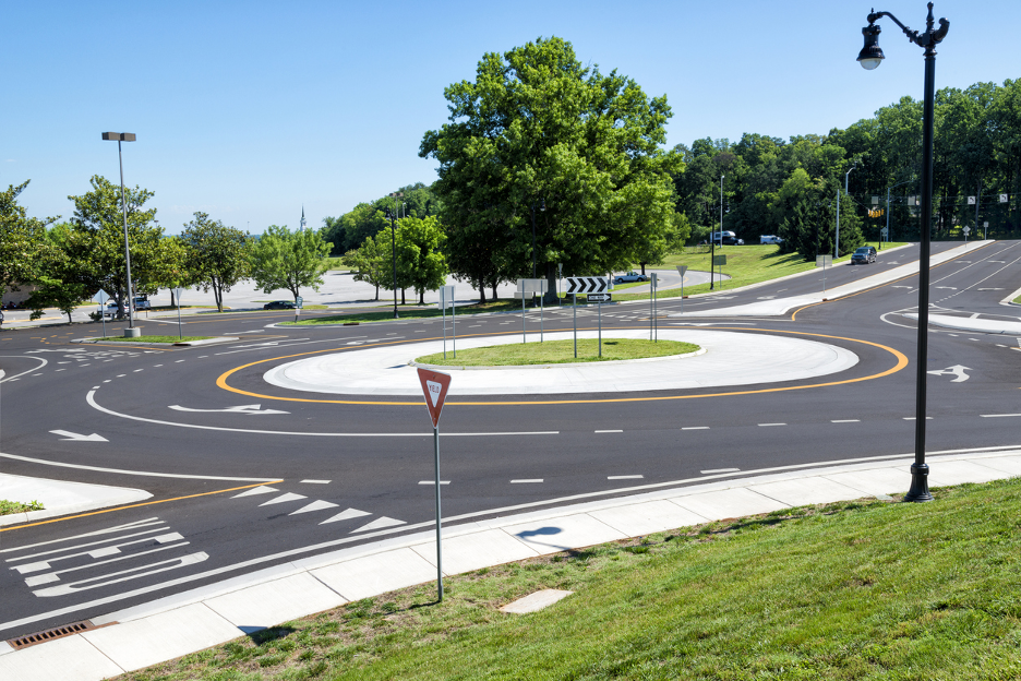 roundabout without cars