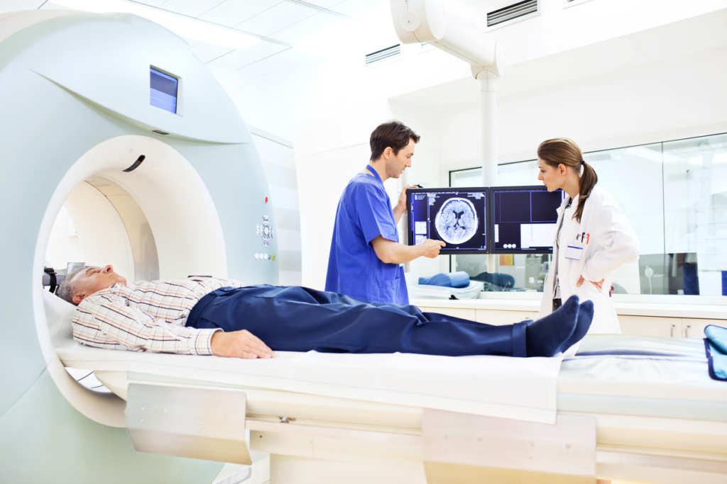 man getting MRI for Incapacitating Injury